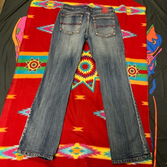 Vintage Pepe Jeans London CLAWED CREATURE Acid Washed Jeans 31/31 HIP HOP RAP - Picture 3 of 13